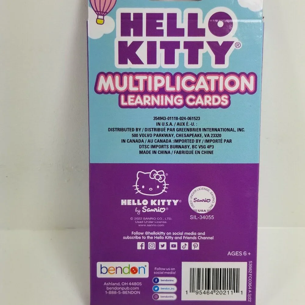 Hello Kitty Multiplication cads - Picture 3 of 9